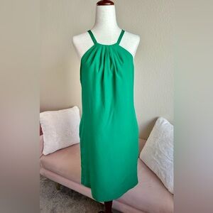 Armani Exchange Sheath Dress Halter Tie Neck Vibrant Green Women’s Sz 2 Elegant